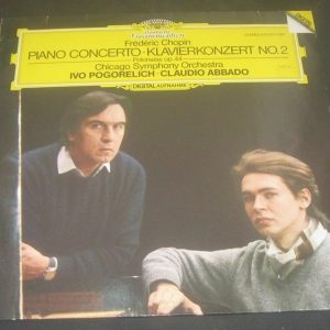 Chopin Piano Concerto / Polonaise Pogorelich / Abbado DGG 410507 LP EX Digital