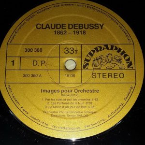 Debussy ‎– Orchestral works    Supraphon Gold 300 362 2 LP Gatefold EX