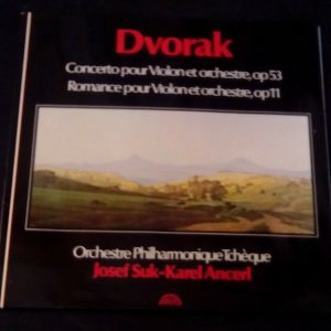 Dvorak Violin Concerto  JOSEF SUK / KAREL ANCERL Supraphon 200 453 LP EX