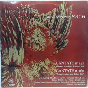 ERATO LDE 3058 BACH – Cantate No. 147 & 160 SudwestFunk Baden-Baden / WERNER