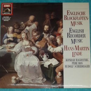 English Recorder Music  Hans-Martin Linde  HMV  EMI LP EX