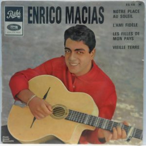 Enrico Macias – Norte Place Au Soleil 7″ EP French Chanson Pathe EG 836