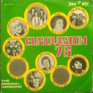 Eurovision Contest 1976 – The Original Versions LP Israel Pressing Rec-O-Hit