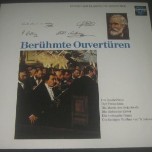 Famous overtures Mozart Weber Verdi Etc Saphir INT 120.865 LP EX