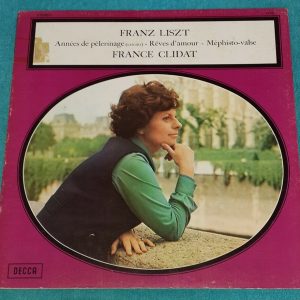 France Clidat ‎– Franz Liszt  Decca 7149 LP Piano