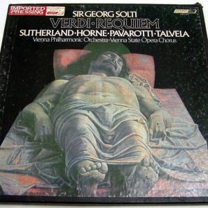 GEORG SOLTI – VERDI – REQUIEM Sutherland Horne Pavarotti Tavela BOX London ffrr