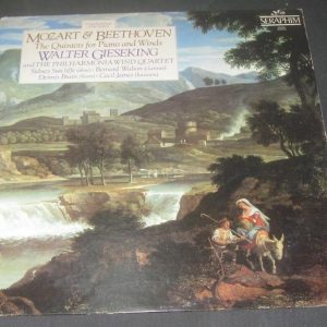 Gieseking – Mozart / Beethoven Quintets For Piano And Winds Seraphim 60368 lp