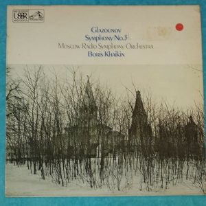 Glazunov ‎– Symphony No.3 Boris Khaikin HMV ASD 2900 LP