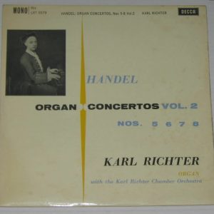 HANDEL – KARL RICHTER – DECCA LXT 5579 LP ORGAN