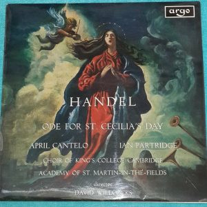 Handel Ode For St. Cecilia’s Day  David Willcocks  Argo ZRG 563 LP EX