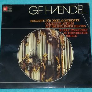 Handel ‎- Organ Concertos Collegium Aureum Ewerhart BASF Harmonia Mundi 2 LP EX