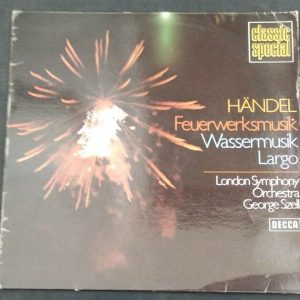Handel – Water Music / Royal Fireworks Music Szell Decca 6.41757 lp EX