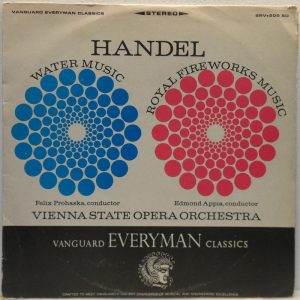 Handel – Water Music / Royal Fireworks Music – Vienna State Opera Orchestra LP