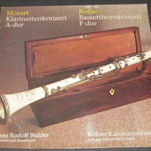 Hans Rudolf – Mozart / Rolla Clarinet Concerto Muller-Bruhl Ex Libris lp EX