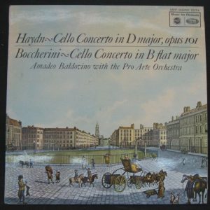 Haydn & Boccherini Cello Concerto Baldovino Amadeo Pro Arte EMI MFP lp