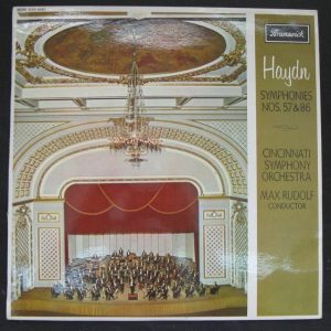 Haydn : Symphonies Nos 57 & 86 Max Rudolf   Brunswick  lp Mono