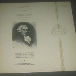 Haydn Symphonies nos 1-4 Maerzendorfer  Orpheus OR H-201 lp