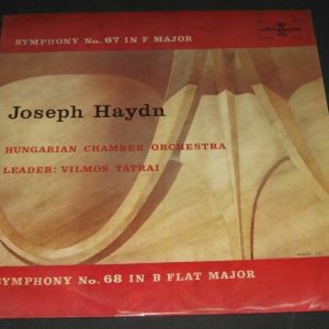 Haydn – Symphony No. 67 &  68 . Vilmos Tatrai .  Hungaroton  lp