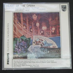 Heart Of The Opera Kirsten , Tucker , Pinza   Welitsc ,  Fausto Cleva Philips lp