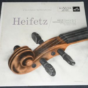 Heifetz / Solomon – Bruch / Wieniawski Violin Concertos RCA LM 1931 lp 1956