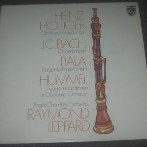 Heinz Holliger –  Raymond Leppard : Bach / Fiala / Hummel Philips 839 756 LP EX