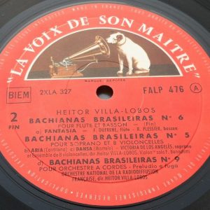 Heitor Villa-lobos – Bachianas Brasileiras  HMV FALP 476 LP