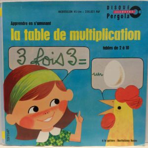 Henri Gruel – la table de multiplication 7″ Children’s France educational record
