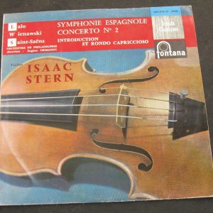 Isaac Stern – Violin Ormandy : Lalo / Wieniawski / Siant-Saens FONTANA lp