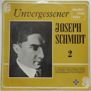 JOSEPH SCHMIDT – Unvergessener Vol. 2 LP Israeli pressing Telefunken Opera