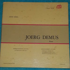 Joerg Demus , Piano –  Schumann ,  Schubert  Music Guild ‎M-42  LP USA EX