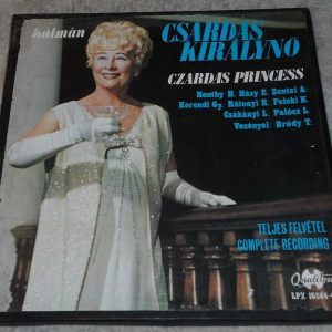 Kalman : Szardas Princess Honhty Hazy Felvetel  QUALITON LPX 16564/66 3 LP Box