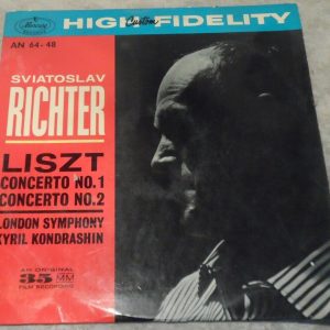 Liszt – Piano Concerto No. 1 / 2 Kondrashin Richter Mercury Hed-Arzi lp ED1