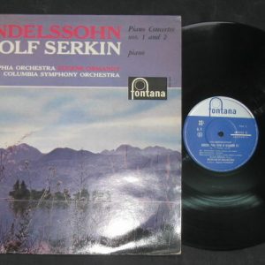 MENDELSSOHN / SERKIN / ORMANDY Piano Concerto No 1 & No 2 Fpntana lp 60′