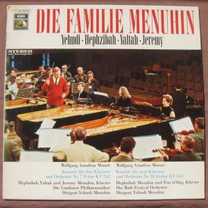 MENUHIN Family Plays MOZART Electrola  Emi HMV GOLD Label  LP Piano