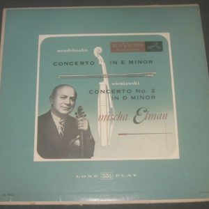 MISCHA ELMAN Mendelssohn / Wieniawski RCA LM 9024 LP USA RARE