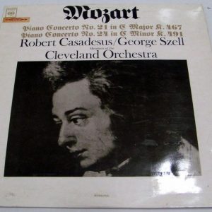 MOZART – Piano Concerto no. 21 & 24 ROBERT CASADESUS GEORGE SZELL CBS MONO 72234