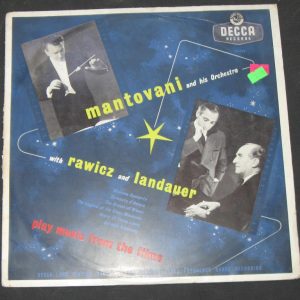 Mantovani Music From The Films Rawicz & Landauer Decca FFrr LK 4154 lp