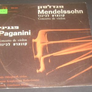 Mendelssohn / Paganini Violin Concerto Odnoposoff / Rivoli MNS 2205 LP ED1