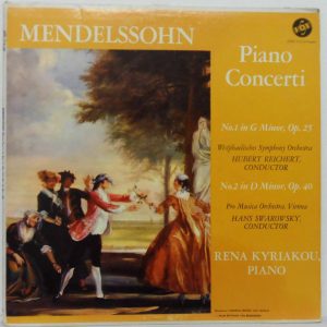 Mendelssohn – Piano Concertos No. 1 & 2 LP RENA KYRIAKOU VOX STPL 514.120
