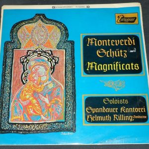 Monteverdi / Schutz ‎– Magnificats  Rilling VOX Turnabout LP EX
