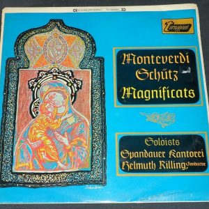Monteverdi / Schutz ‎– Magnificats  Rilling VOX Turnabout LP EX