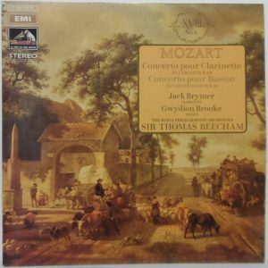 Mozart – Concerto for Clarinet  Bassoon Jack Brymer Gwydion Brooke Beecham HMV