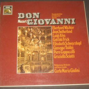 Mozart Don Giovanni Schwarzkopf Maria Giulini HMV EM 1C137 1005043 4 LP Box EX