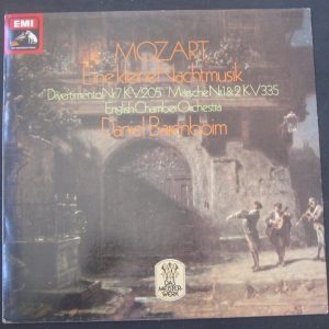 Mozart Eine kleine Nachtmusik / Barenboim HMV EMI 03702077 lp EX