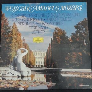 Mozart Piano Concerto No 15 / 25 Andor Foldes  Leopold Ludwig DGG 2538 190 lp
