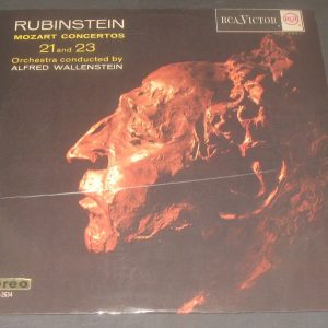 Mozart Piano Concerto No. 21 / 23 Rubinstein Wallenstein RCA LSC 2634 lp EX ED1