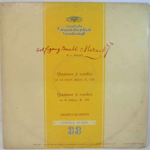 Mozart – Quatuor a cordes K. 428 590 DGG 18 399 tulip