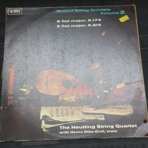 Mozart ‎- String Quintets Heutling Quartet Heinz-Otto Graf  EMI HQS 1128 lp EX