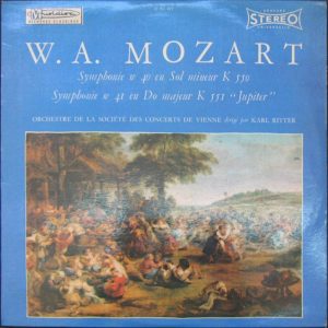 Mozart Symphonie 40 & 41 Karl Ritter Musidisc lp