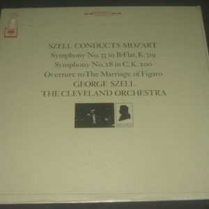 Mozart ‎Symphony No 33 28 Overture Marriage Of Figaro Szell Columbia MS 6858 LP